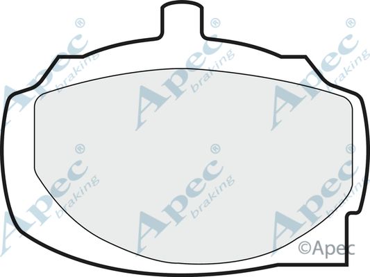 APEC BRAKING Комплект тормозных колодок, дисковый тормоз PAD35